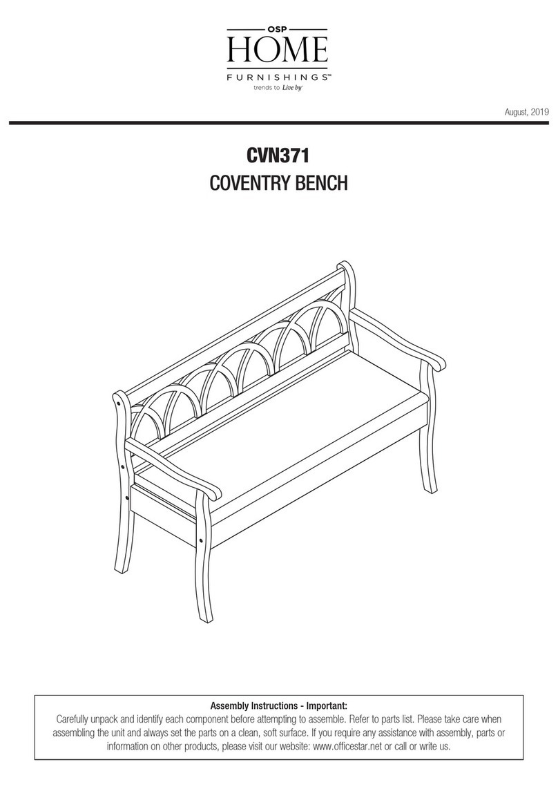 OSP Home Furnishings COVENTRY CVN371 Assembly instructions OSP Home Furnishings COVENTRY CVN371 Assembly instructions