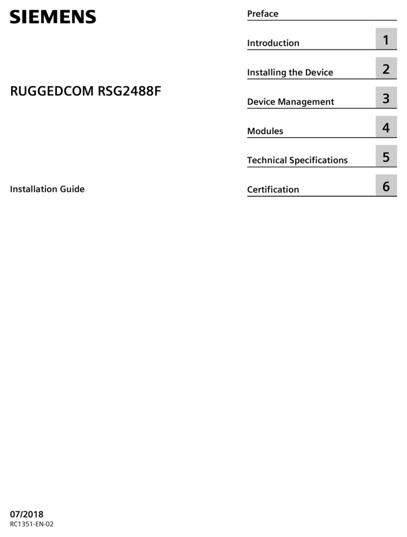 Siemens SIMATIC NET RUGGEDCOM RSG2488F User manual