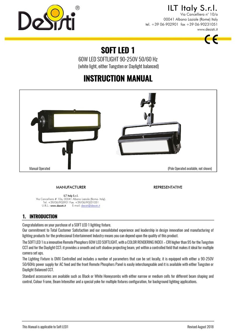 Desisti SOFT LED 1 instruction manual