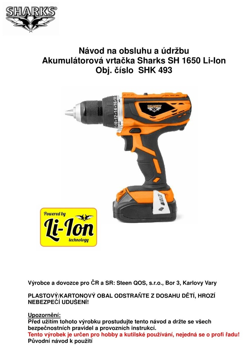 SHARKS SH 1650 Li-Ion Instruction for operation and maintenance