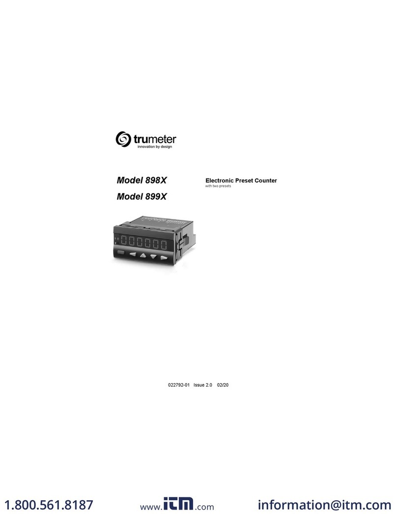 Trumeter 898 Series User manual