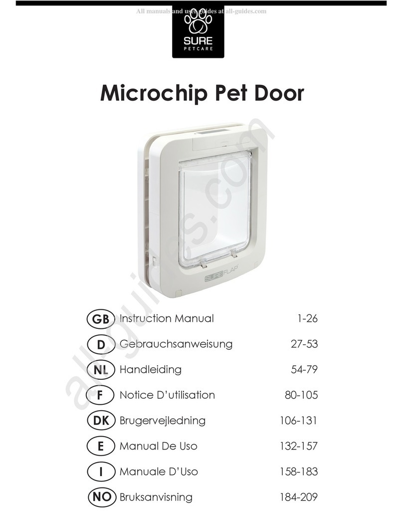SURE petcare MSS-303B instruction manual
