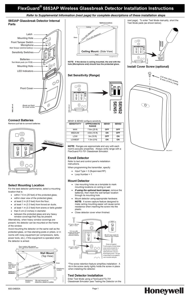 Honeywell FlexGuard 5853AP User manual