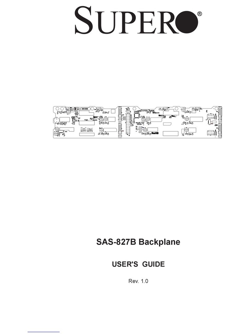 Supero SAS-827B User manual Supero SAS-827B User manual
