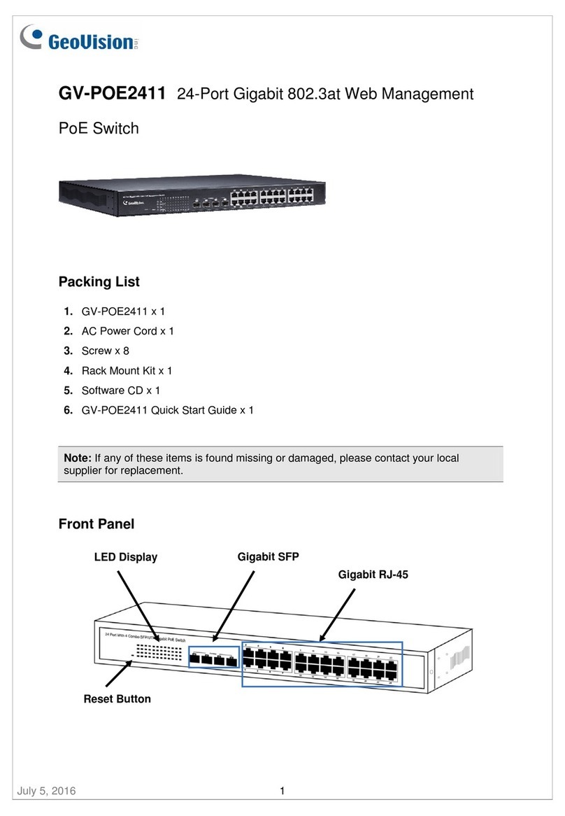 GeoVision GV-POE2411 quick start guide