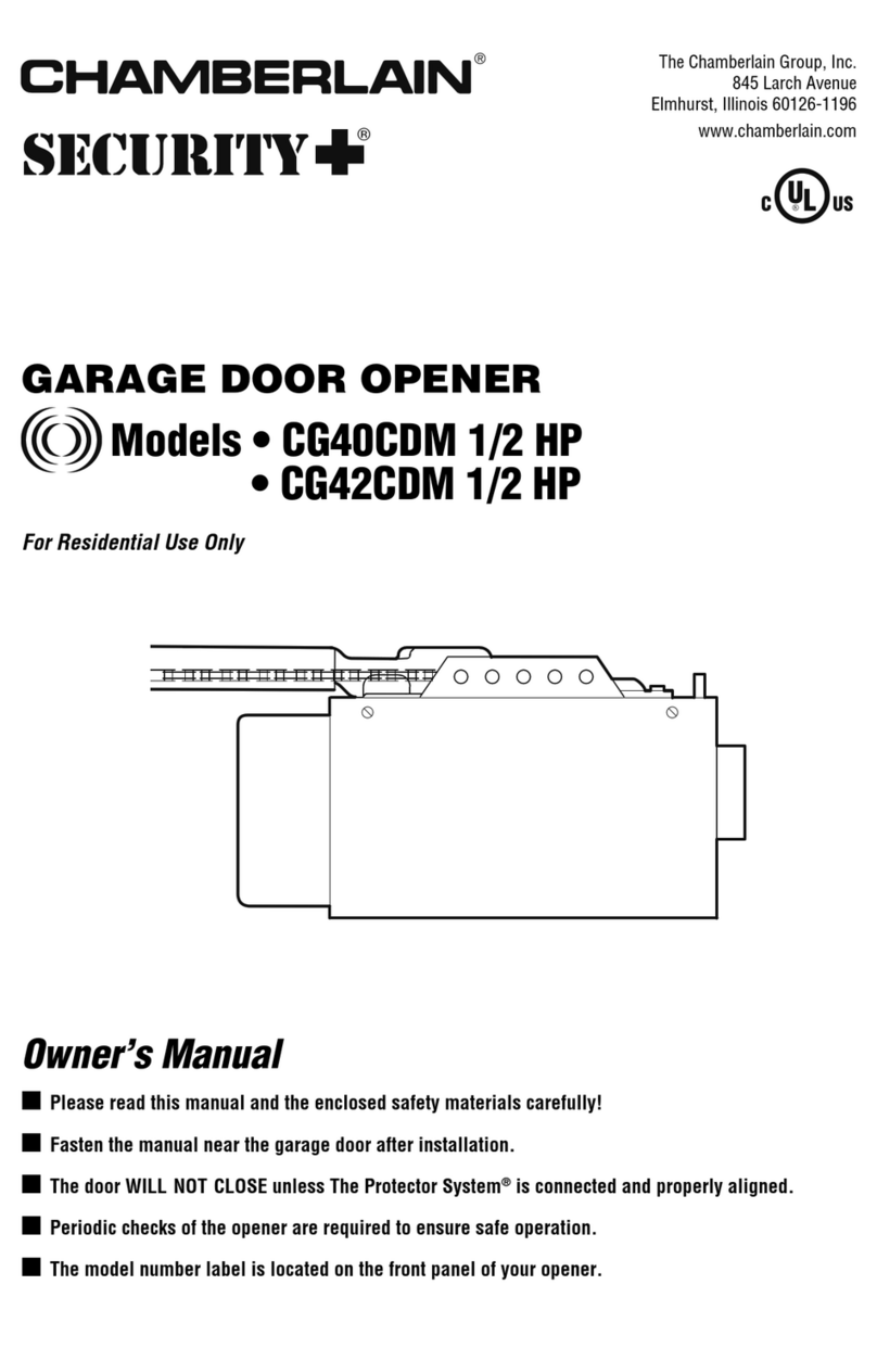 Chamberlain SECURITY+ CG40CDM owner's manual