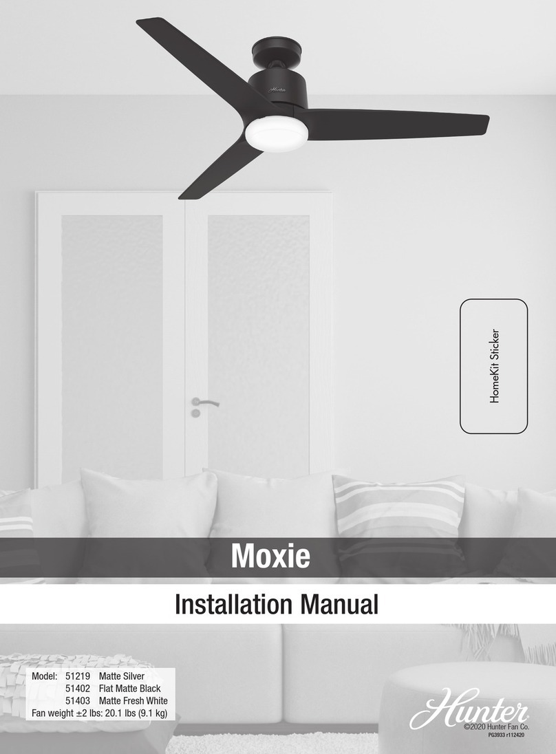 Hunter Moxie installation manual