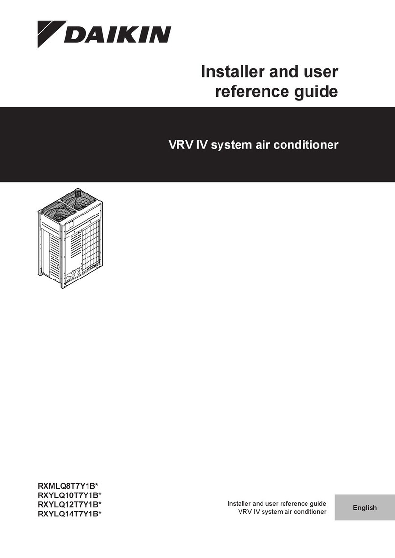 Daikin VRV IV RXYLQ12T7Y1B Series User guide