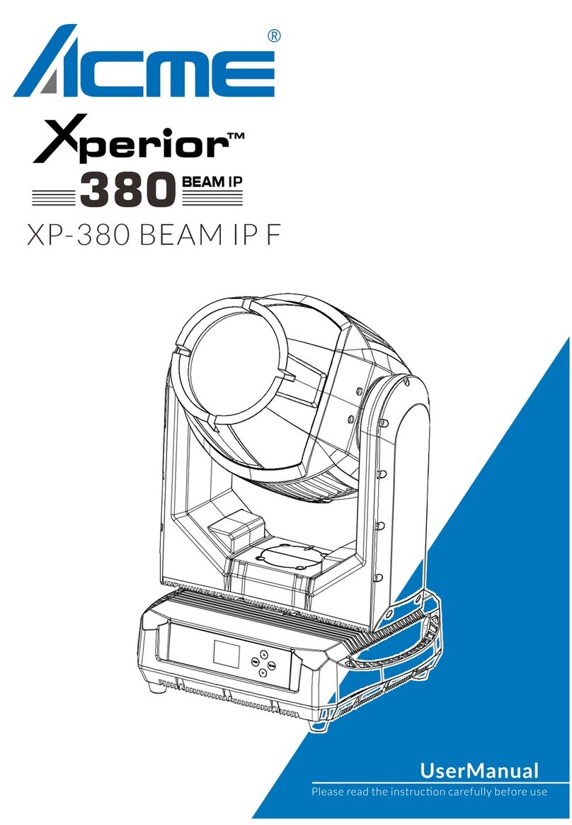 ACME Xperior XP-380 BEAM IP F User manual
