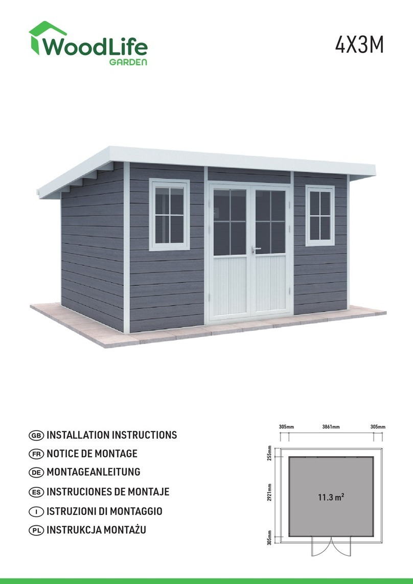 WoodLife Garden 4X3M User manual