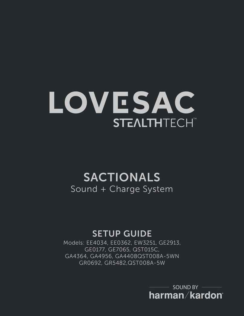 Harman Kardon LOVESAC STEALTHTECH EE4034 Setup guide