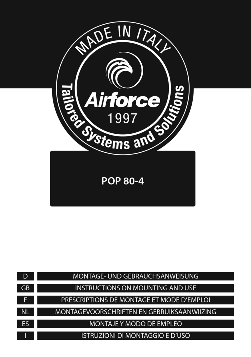 AIRFORCE POP 80-4 Instruction on mounting and use