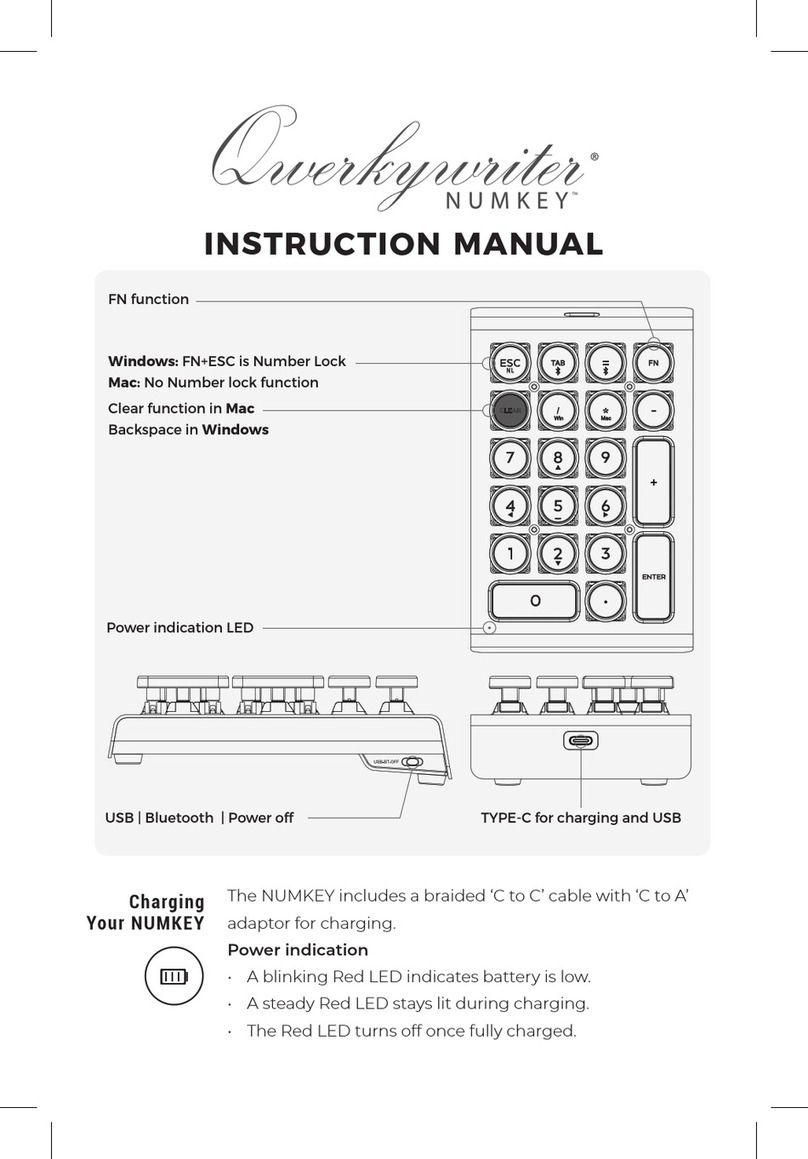 Qwerky Toys QWERKYWRITER NUMKEY User manual