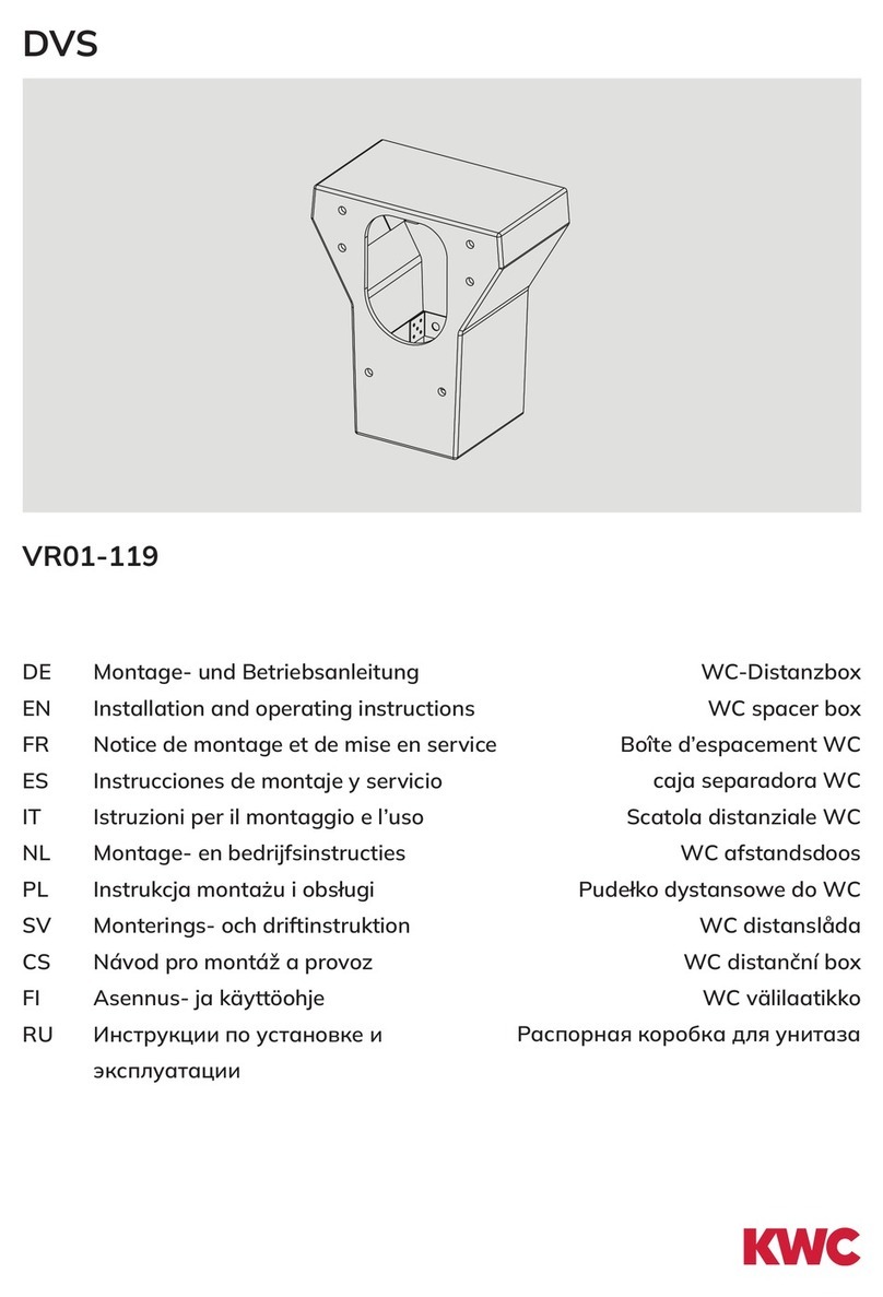 KWC DVS Installation and operating instructions
