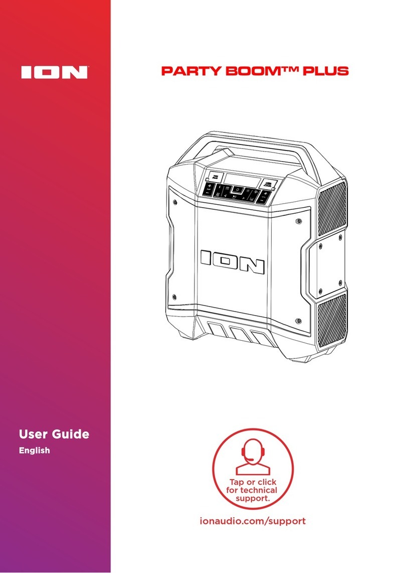 ION PARTY BOOM PLUS User manual