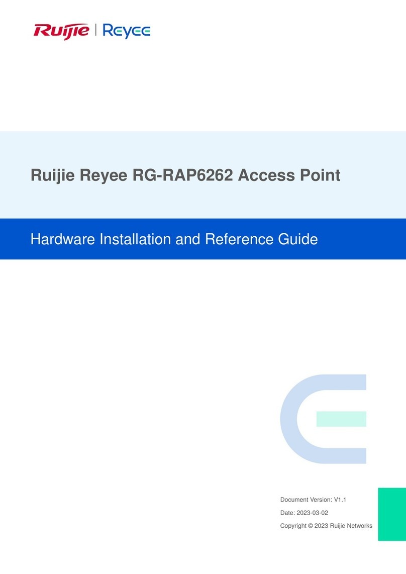 Ruijie Reyee RG-RAP6262 Series Installation and operating manual