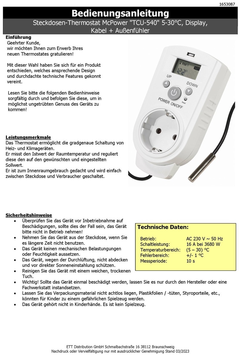 ETT Distribution TCU-540 manual