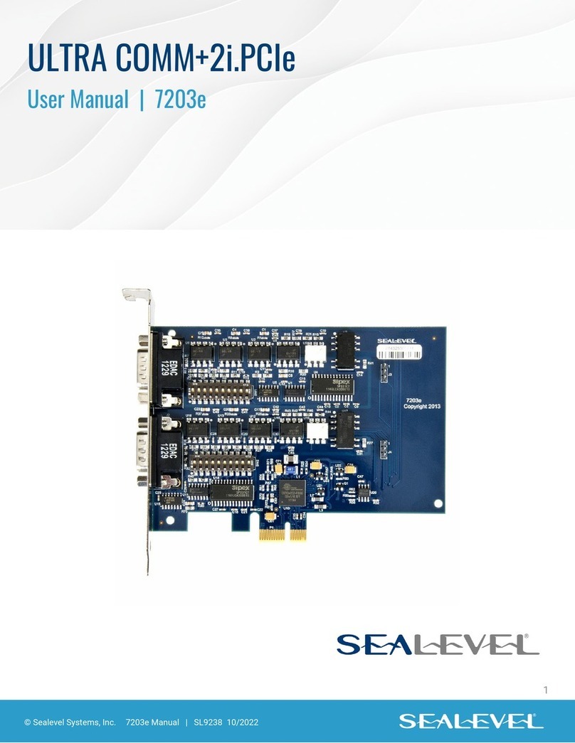 SeaLevel ULTRA COMM+2i.PCIe User manual