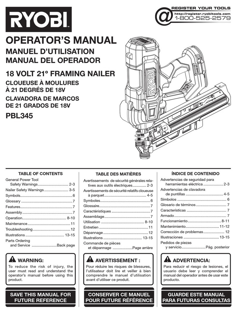 Ryobi PBL345 Operator's manual