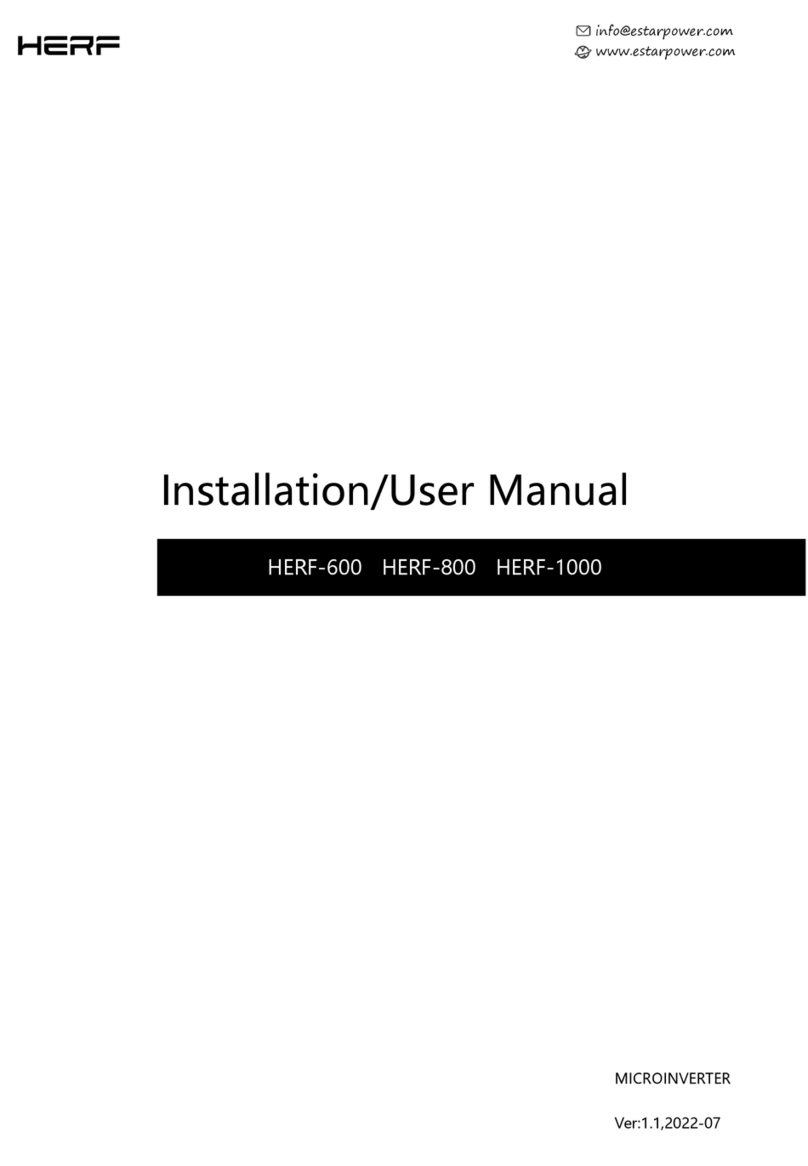 E Star HERF-600 Installation & user manual