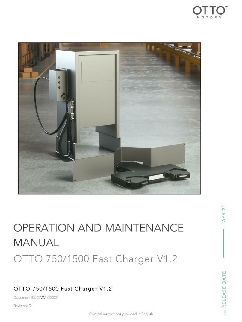 OTTO MOTORS 1500 Fast Charger V1.2 Operation and maintenance manual