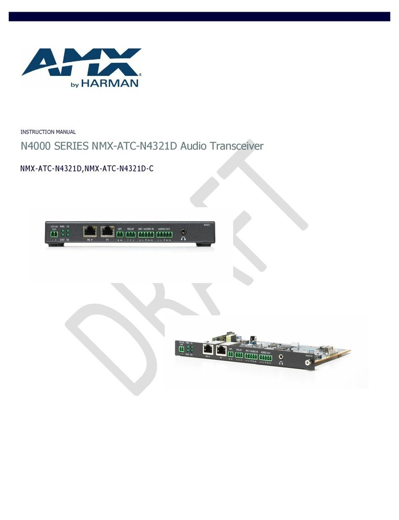 Harman AMX N4000 Series instruction manual