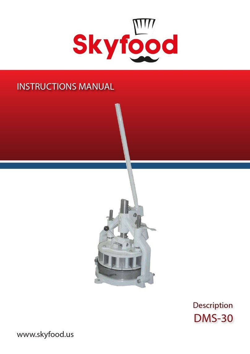 Skyfood DMS-30 instruction manual