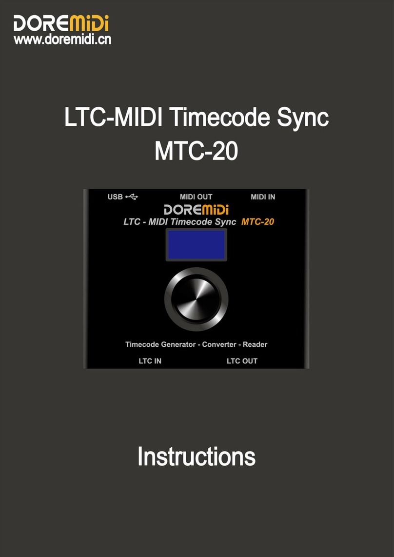 DOREMIDI MTC-20 User manual
