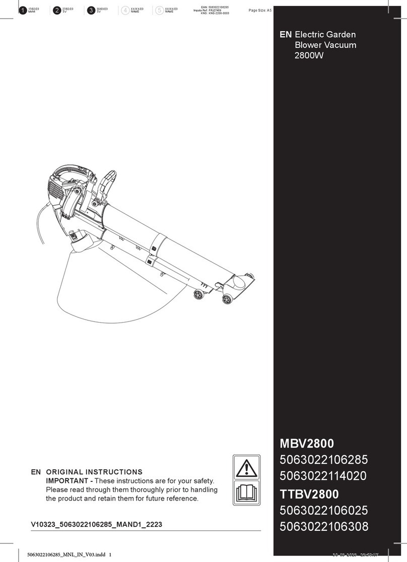 Kingfisher MBV2800 User manual