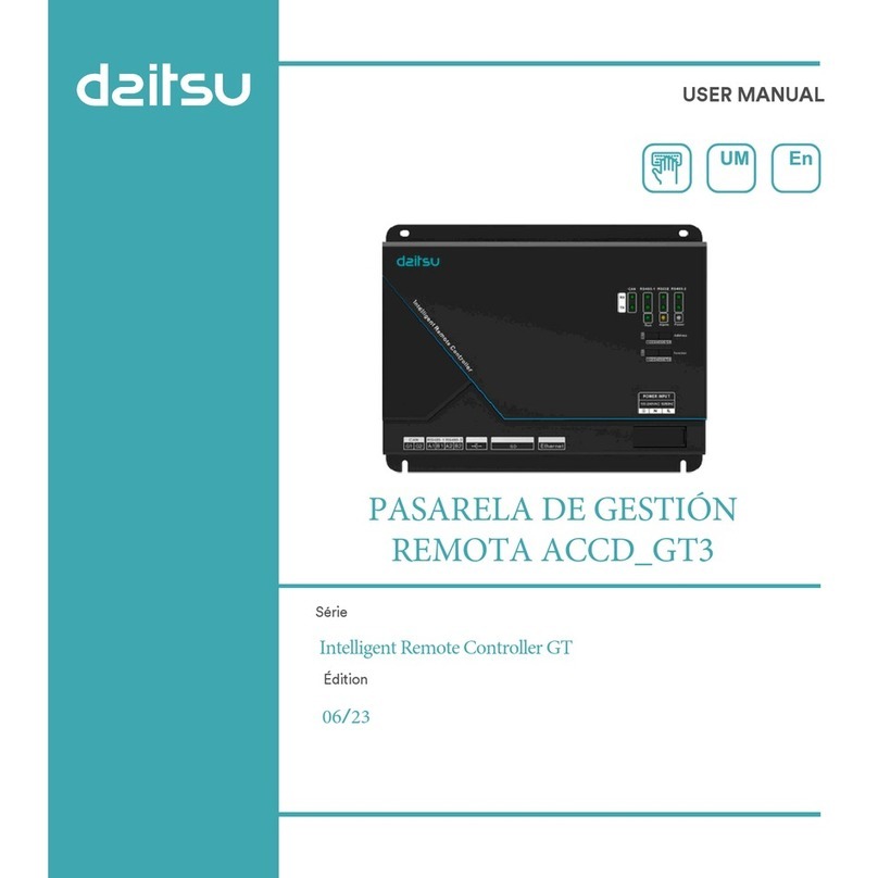Daitsu GT Series user manual
