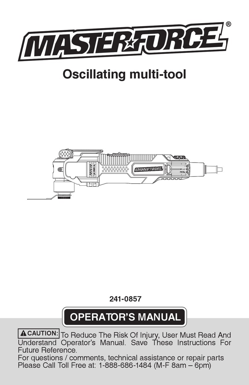 MasterForce 241-0857 User manual