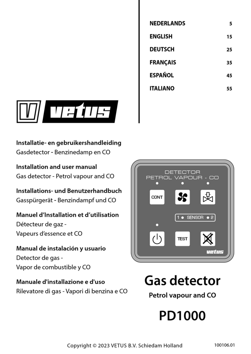 Vetus PD1000 Installation and user manual