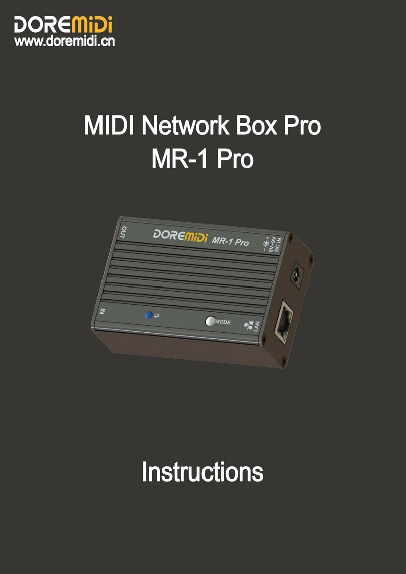 DOREMIDI MIDI Network Box Pro User manual