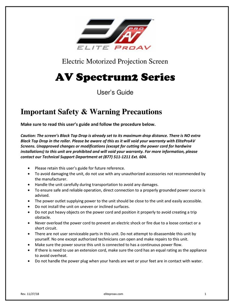 EliteProAV Spectrum2 Series user guide