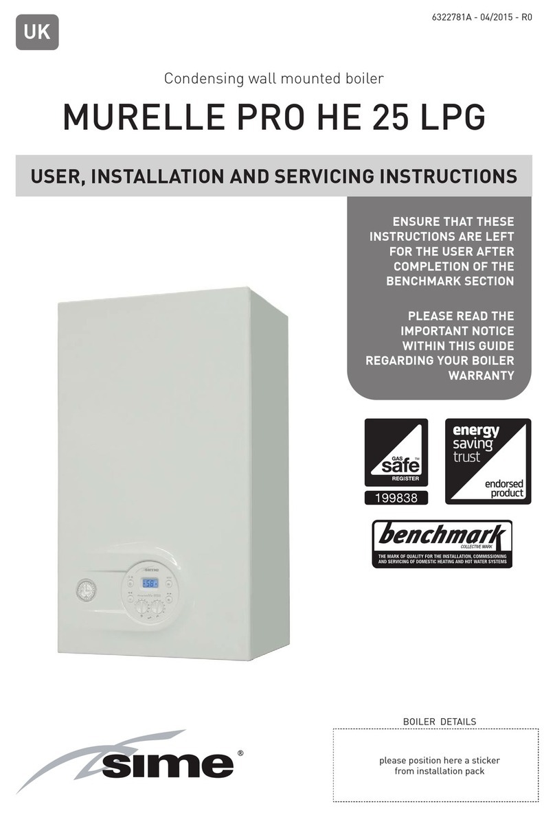 Sime MURELLE PRO HE 25 LPG User guide