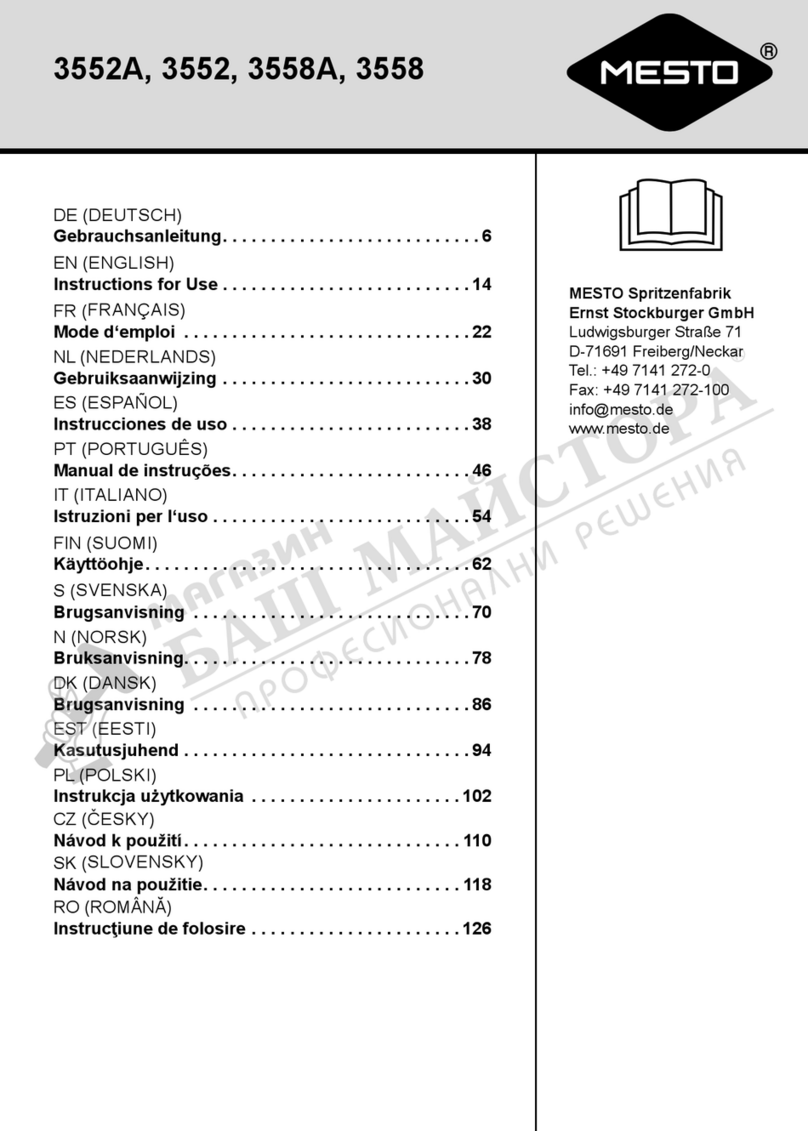 Mesto 3552A User manual
