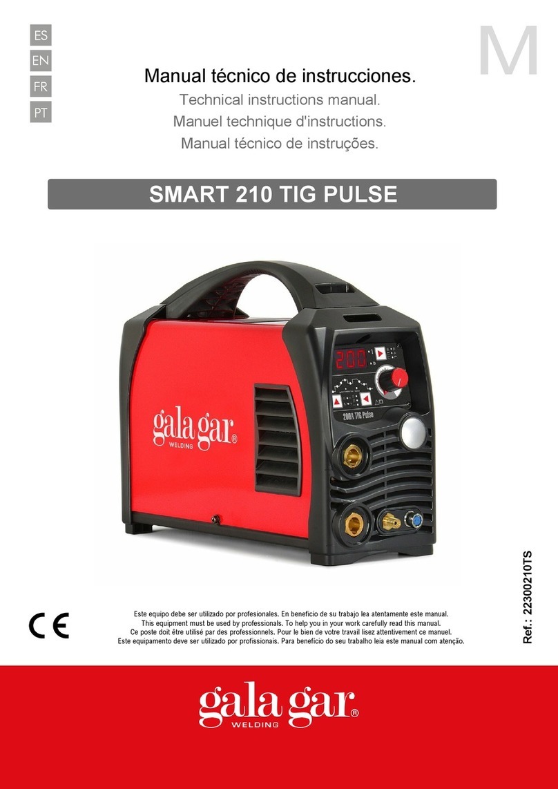 gala gar SMART 210 TIG PULSE Technical instruction manual