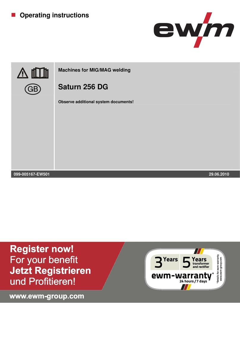 EWM Saturn 256 DG User manual