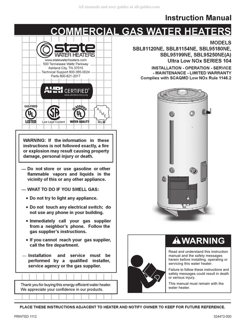 American Water Heater Ultra Low NOx 104 Series instruction manual