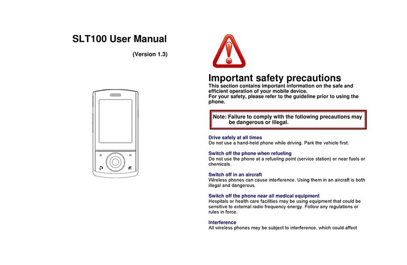 Ezze Mobile Tech SLT100 User manual Ezze Mobile Tech SLT100 User manual