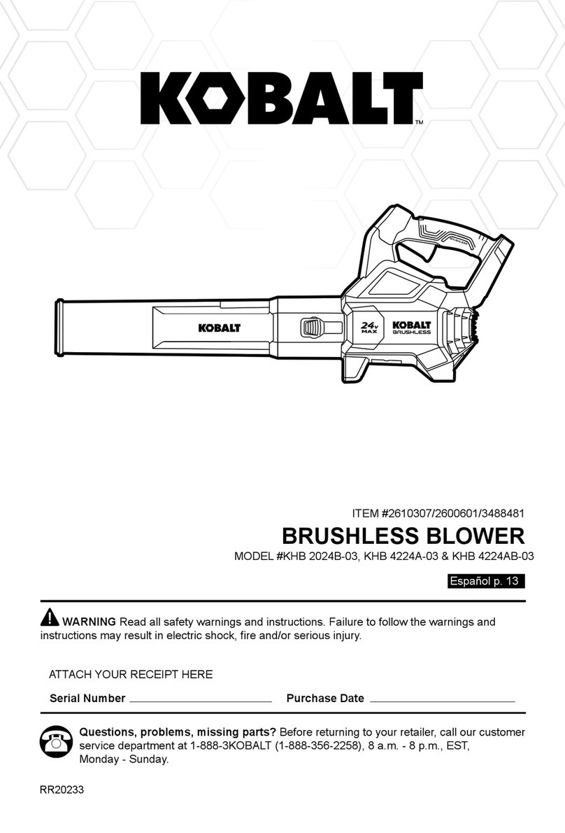 Kobalt KHB 2024B-03 User manual Kobalt KHB 2024B-03 User manual