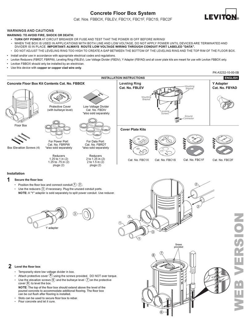 Leviton FBLEV manual