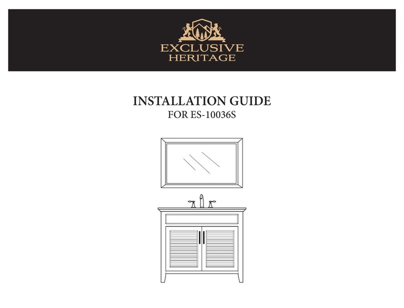 Exclusive Heritage ES-10036S installation guide Exclusive Heritage ES-10036S installation guide