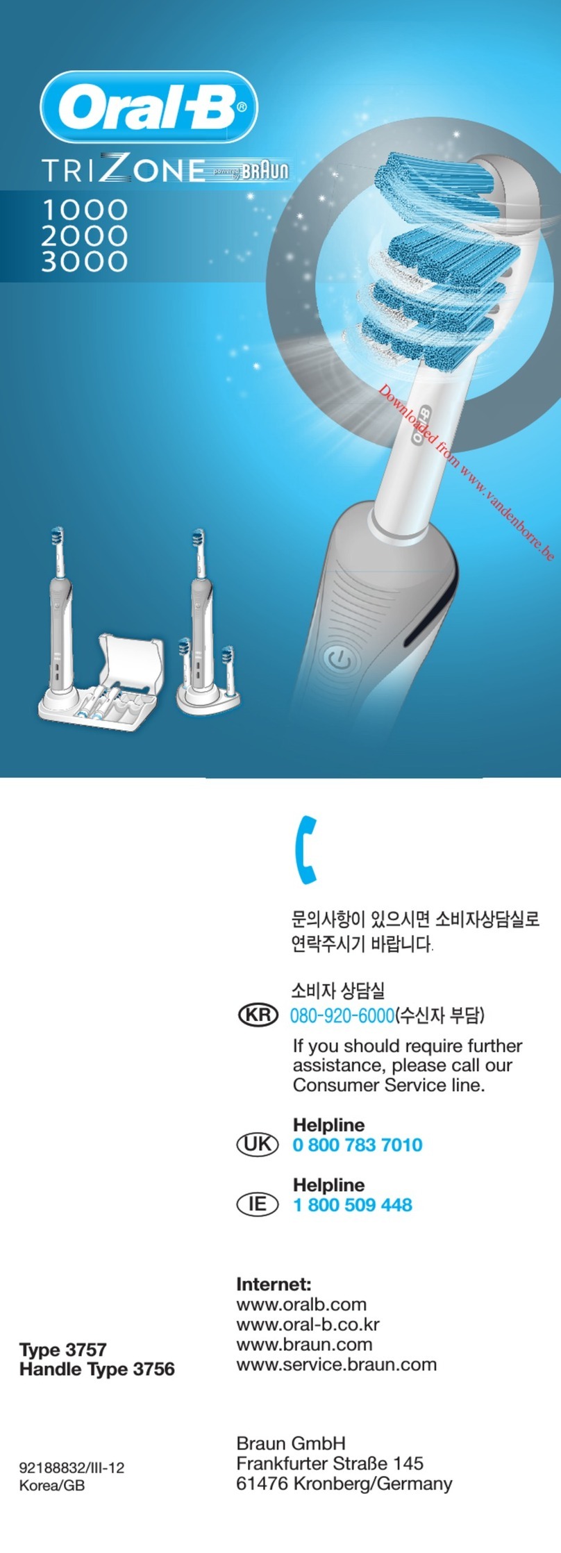 Braun Oral-B 3756 User manual