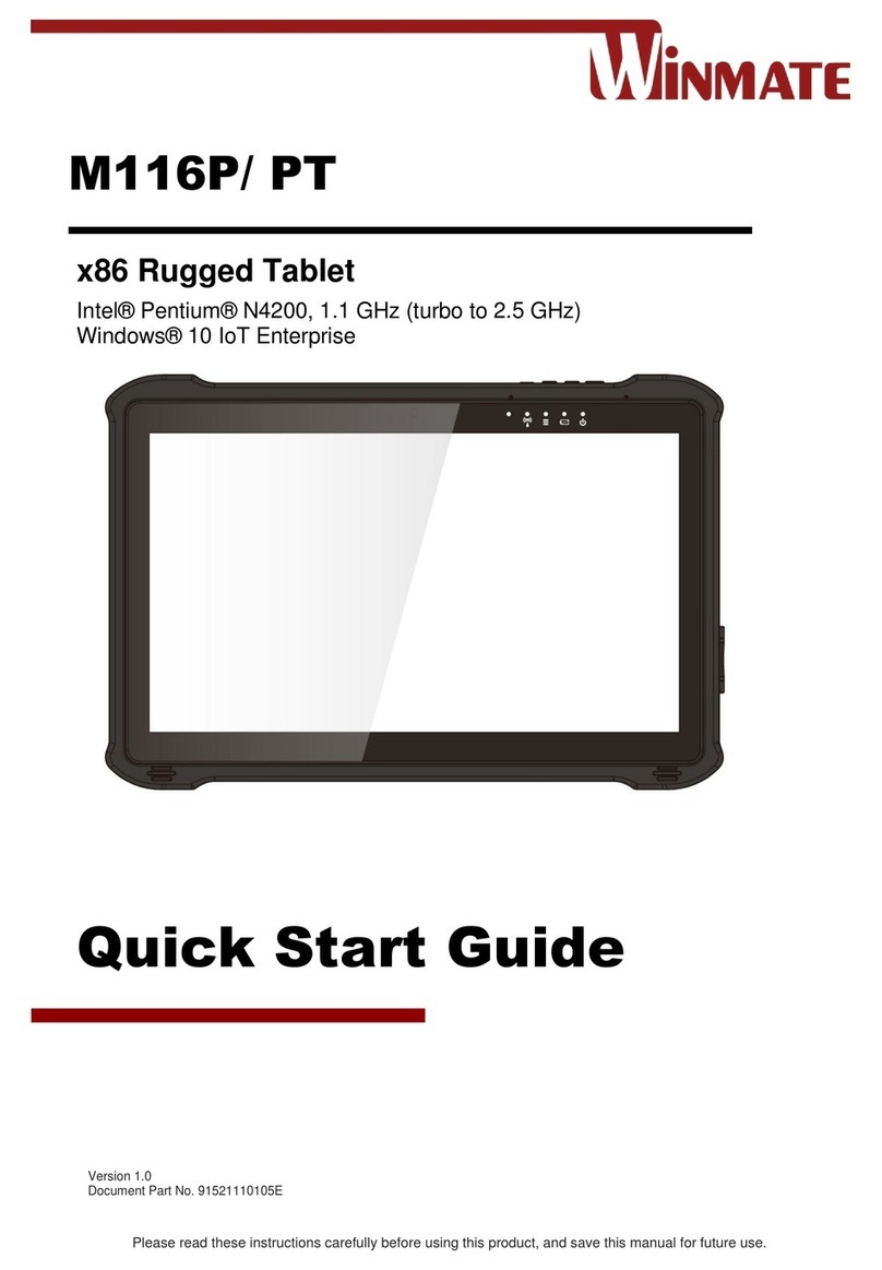 Winmate M116PT quick start guide