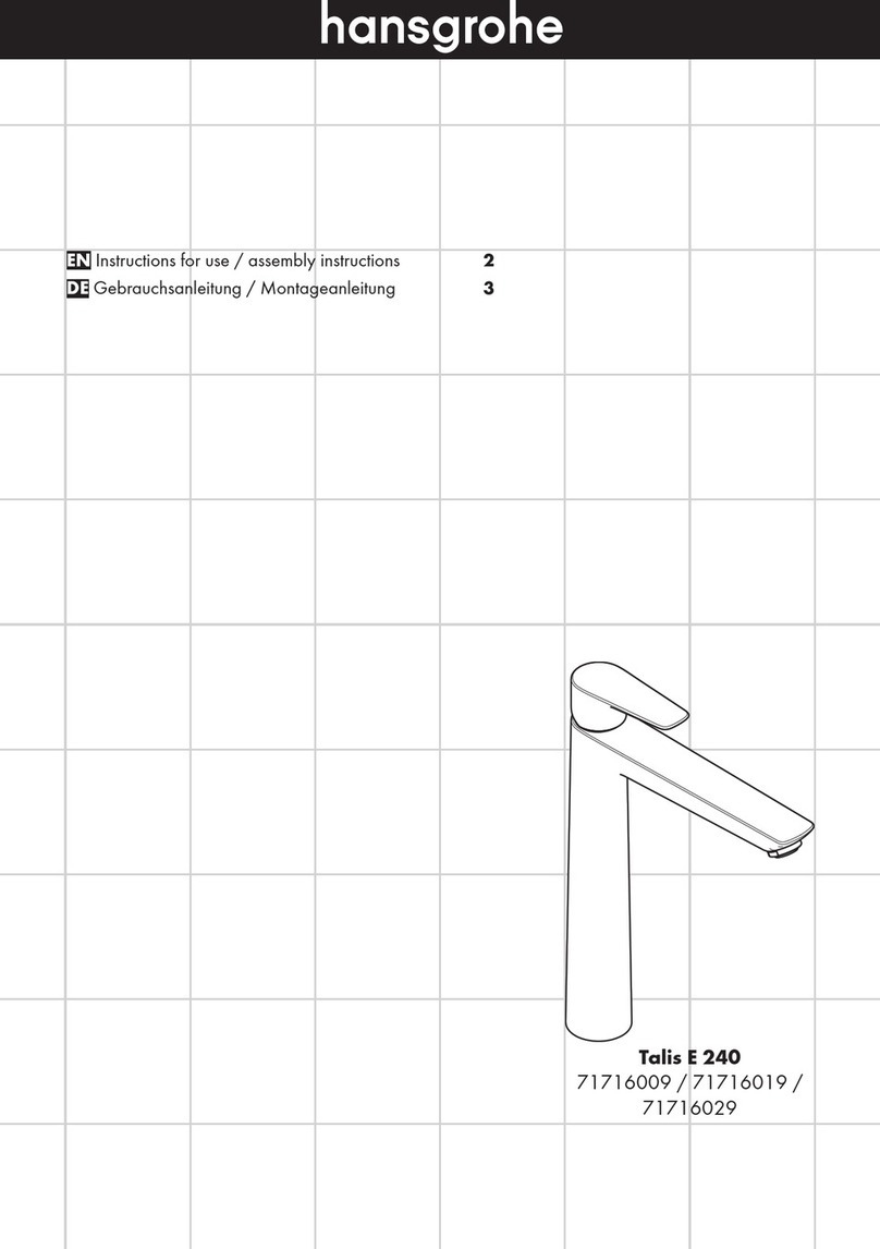 Hans Grohe Talis E 240 71716009 User manual Hans Grohe Talis E 240 71716009 User manual