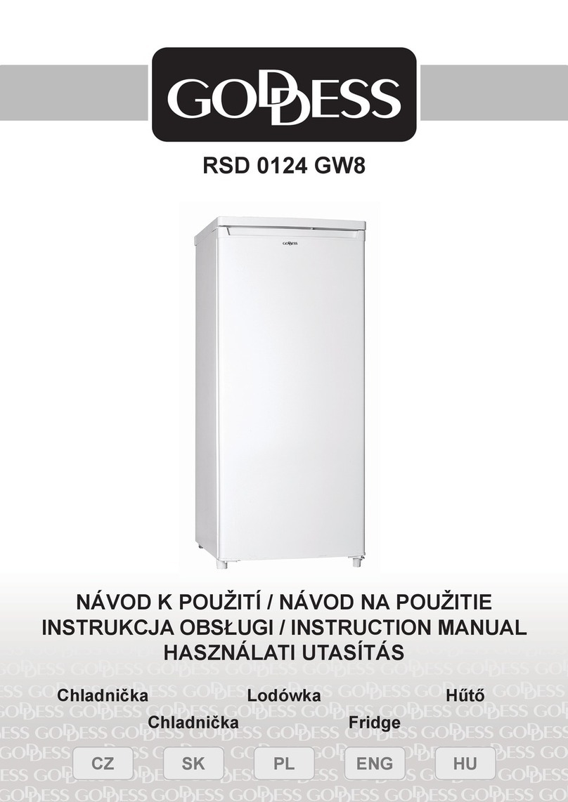 Goddess RSD 0124 GW8 User manual