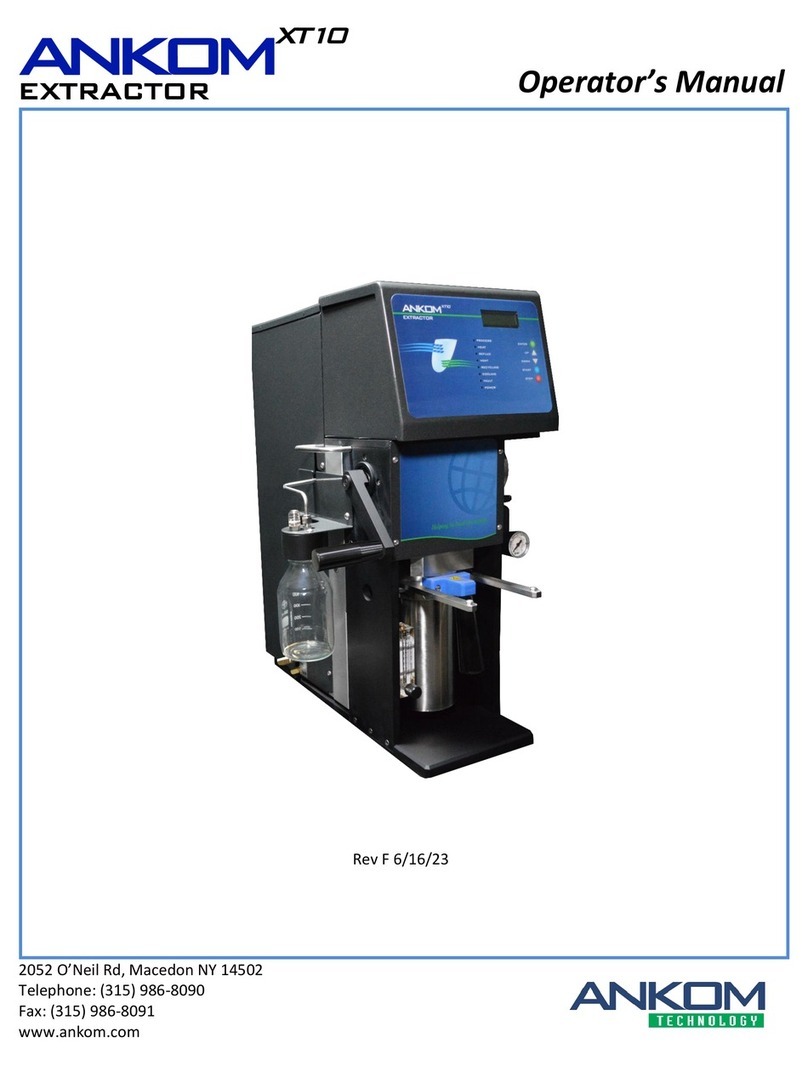 Ankom XT10 User manual