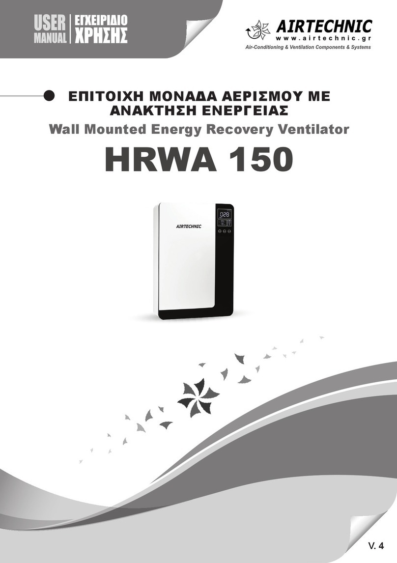 AirTechnic HRWA 150 user manual
