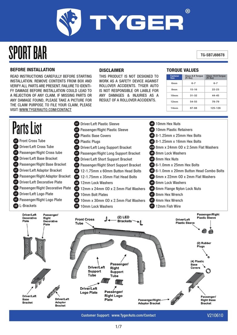 Tyger TG-SB7J88678 User manual